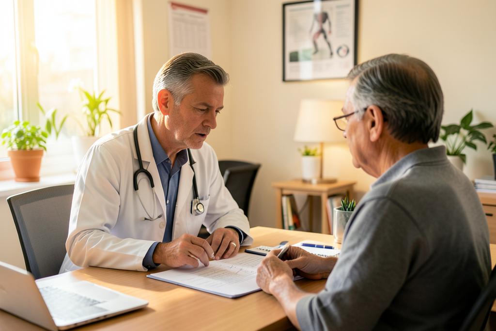 Doctor consulting with a patient